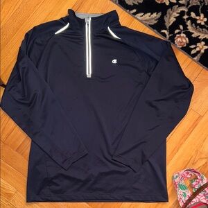 Champion Navy Blue Quarter-Zip Sport Pullover